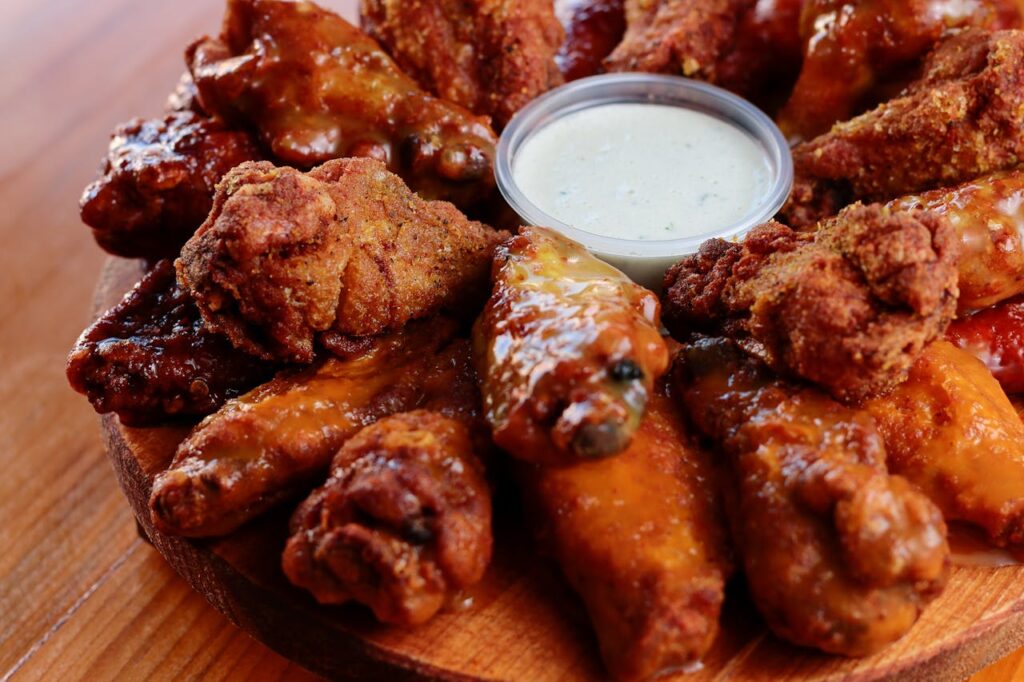 Fried BBQ Chicken Wings